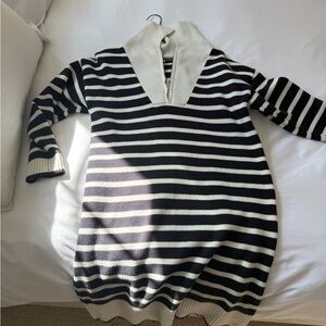 Yakira bella sweater dress half zip